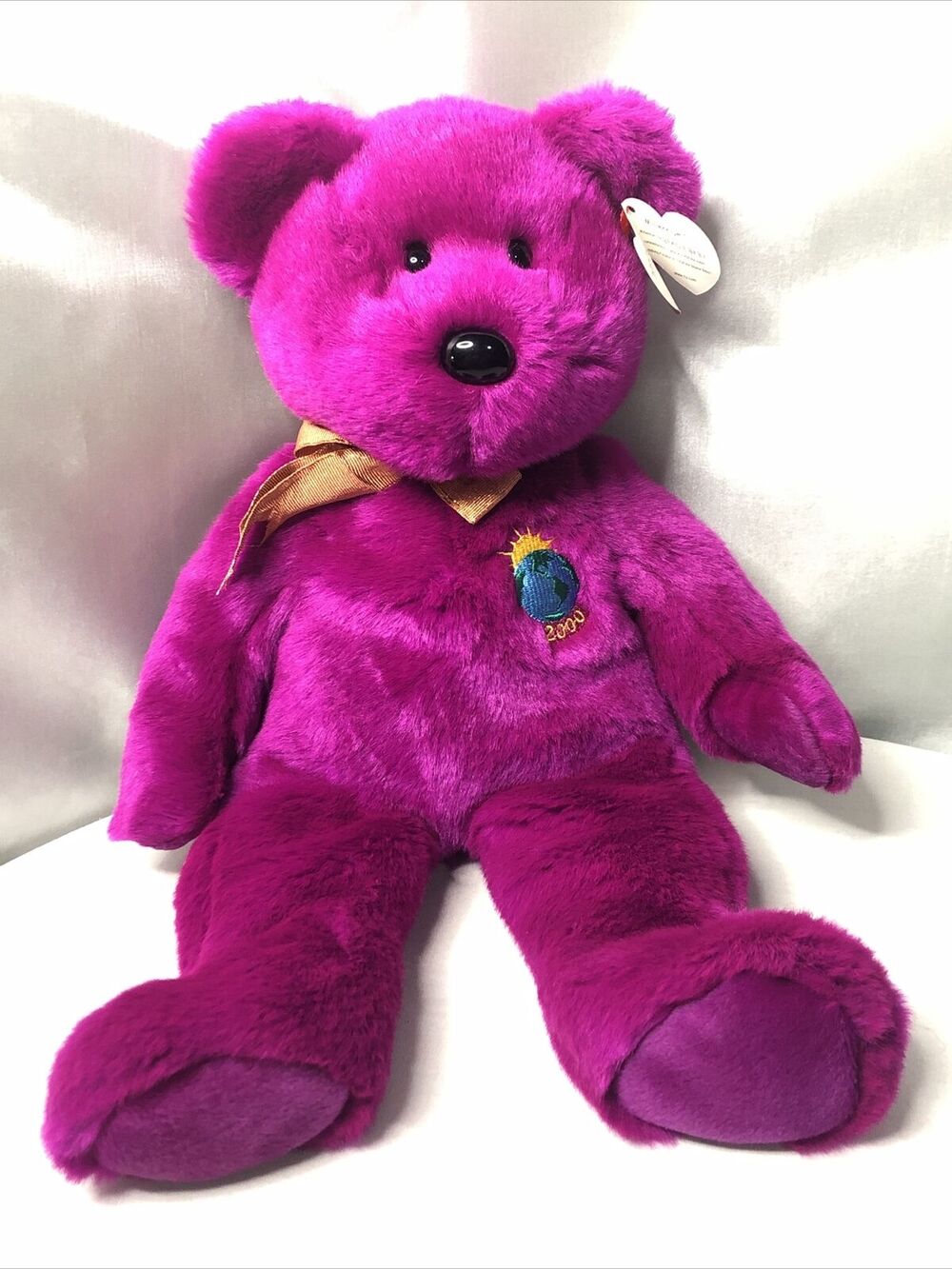 Ty Beanie Buddies Beanie Baby 'MILLENNIUM' The Bear 1999 With Tag Retired